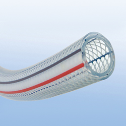 Rigid transparent mesh hose