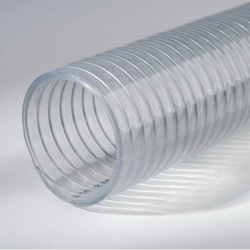 Transparent wired hose