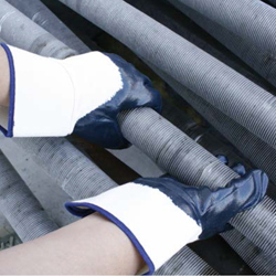 Blue Nitrile Coated Gloves